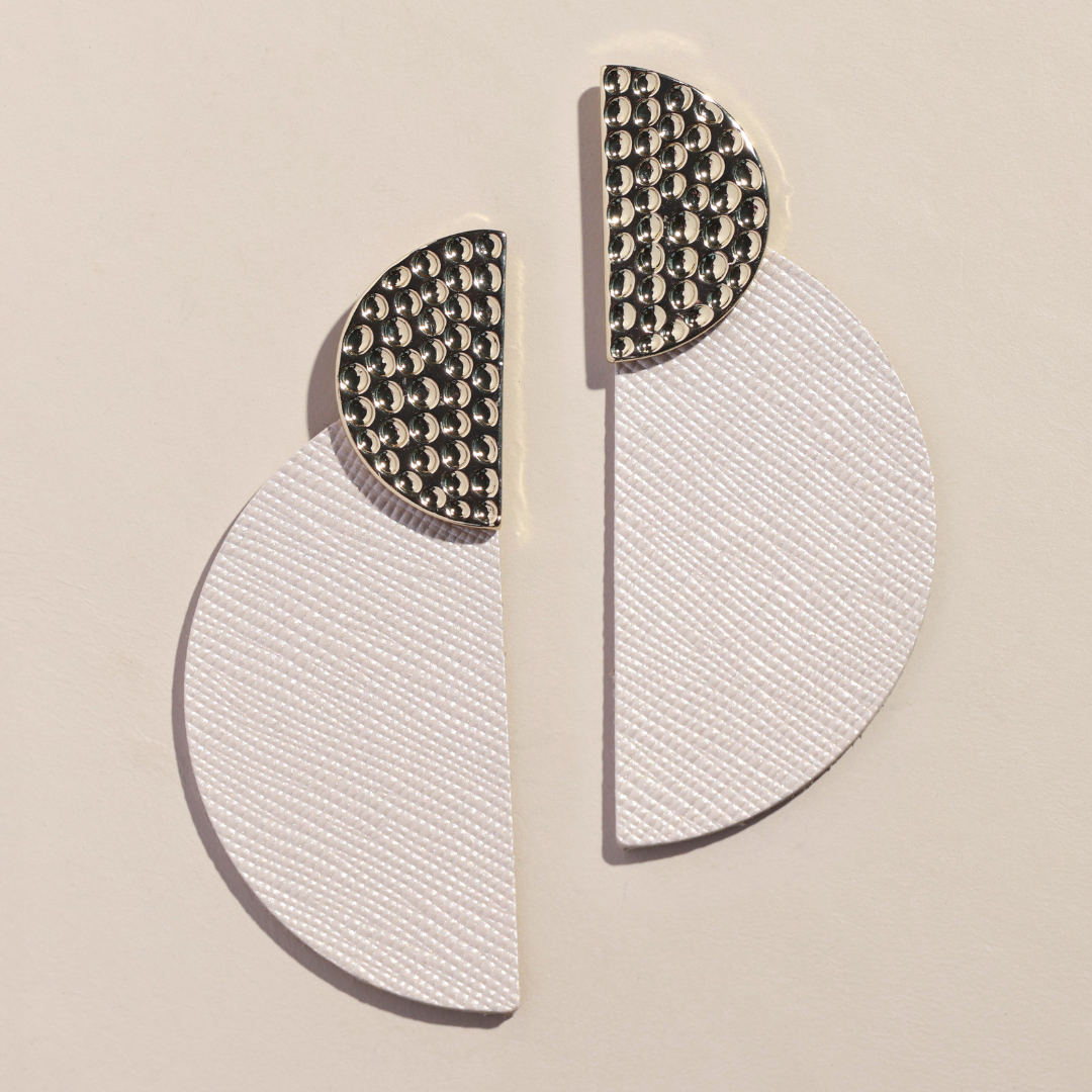 Vanilla Shimmer Demi Earrings