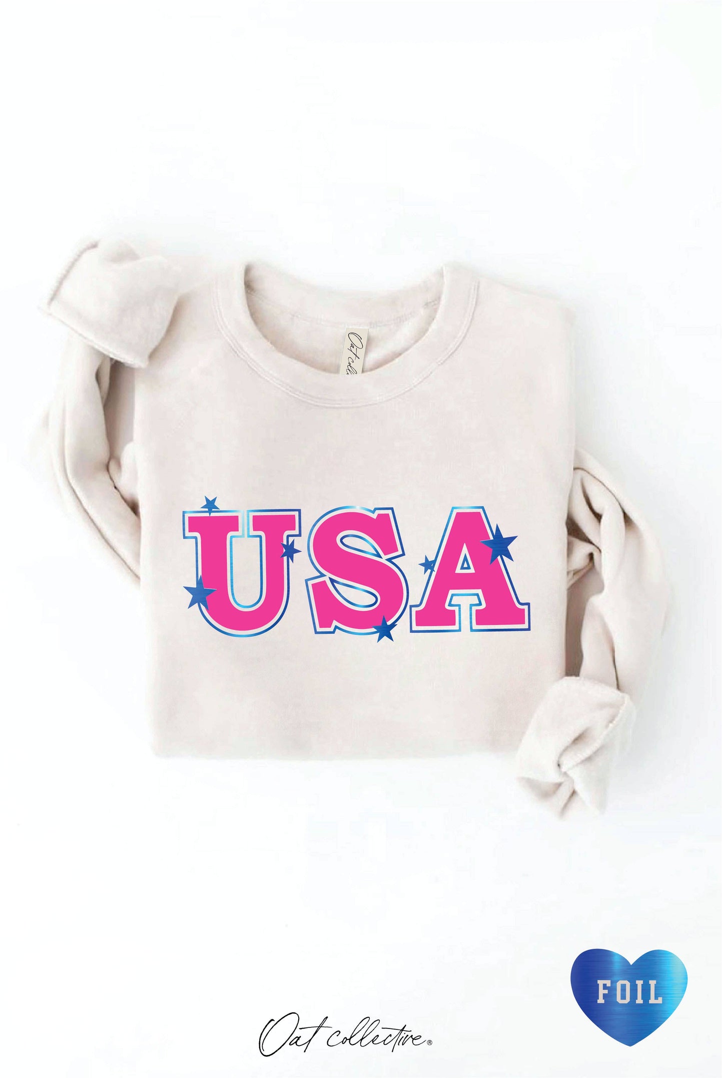 USA FOIL Graphic Sweatshirt