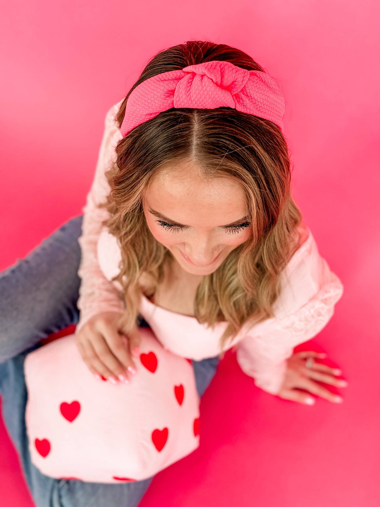 Crazy for Love Structured Headband • Bubblegum Pink