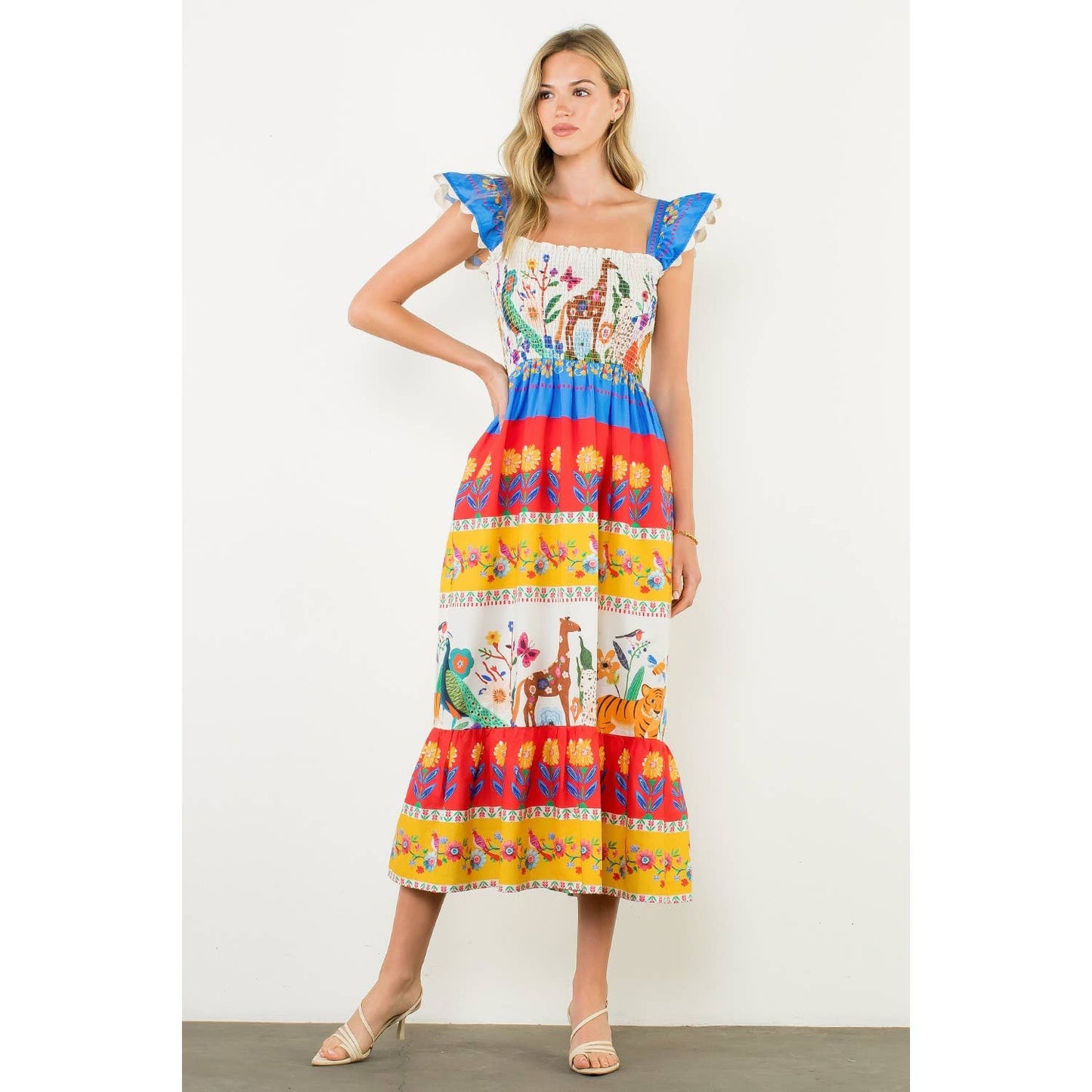 Lisette Animal Print Maxi Dress