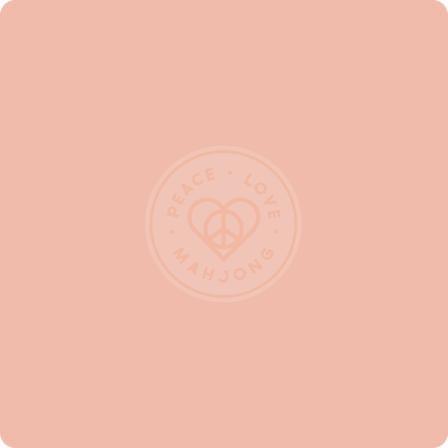 Mahjong Mat: Light Aqua with Yellow & Pink