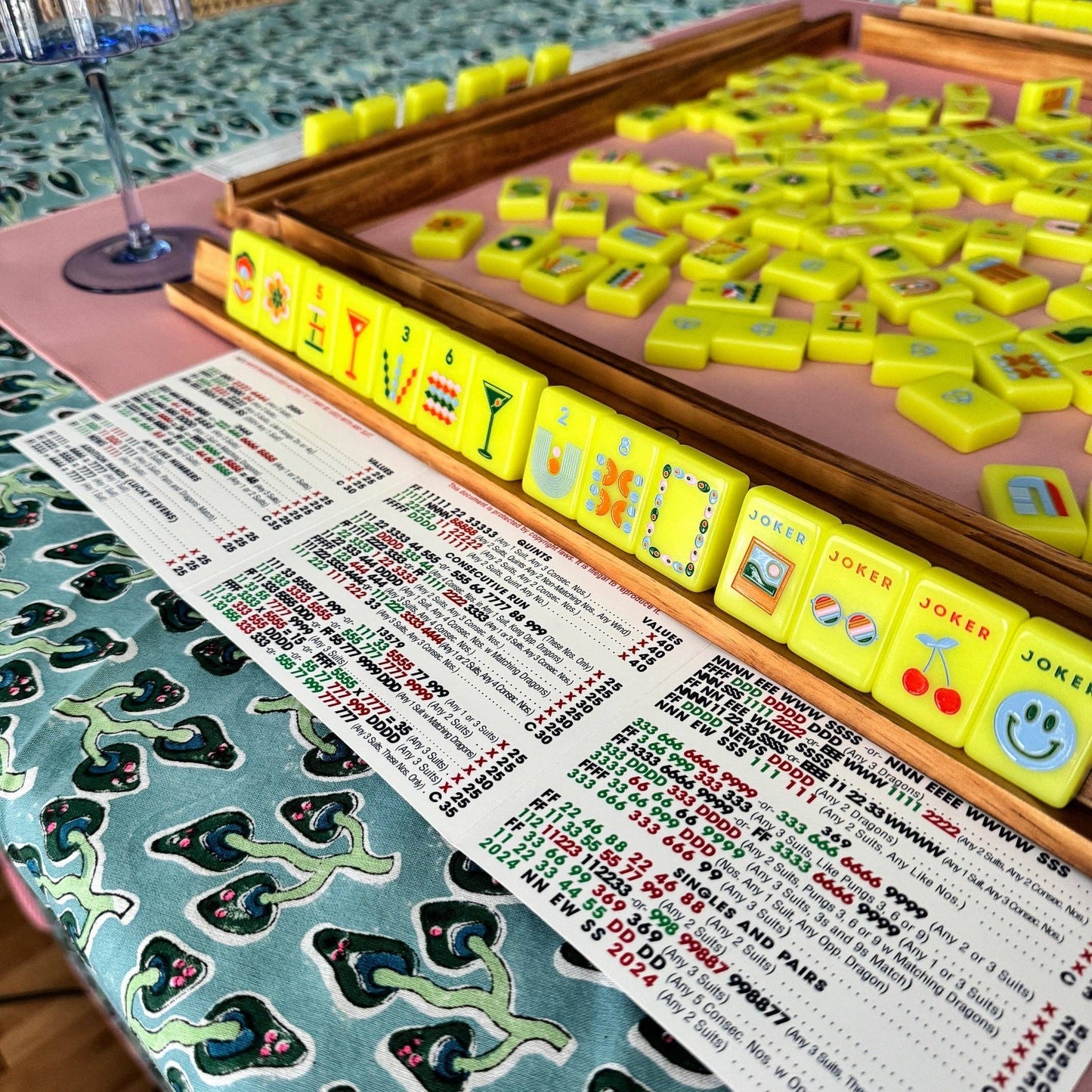 Mahjong Mod Tiles - Chartreuse