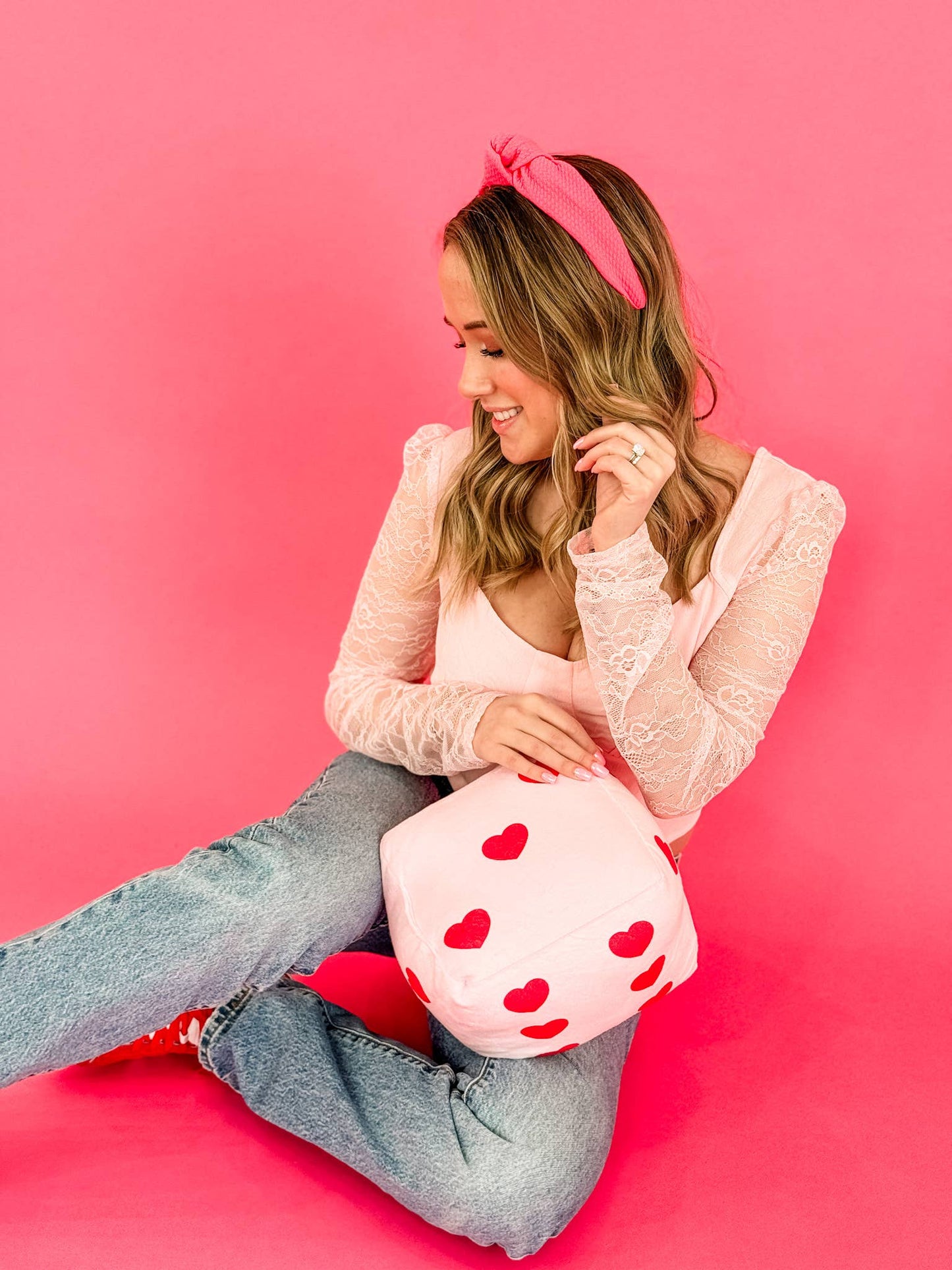 Crazy for Love Structured Headband • Bubblegum Pink