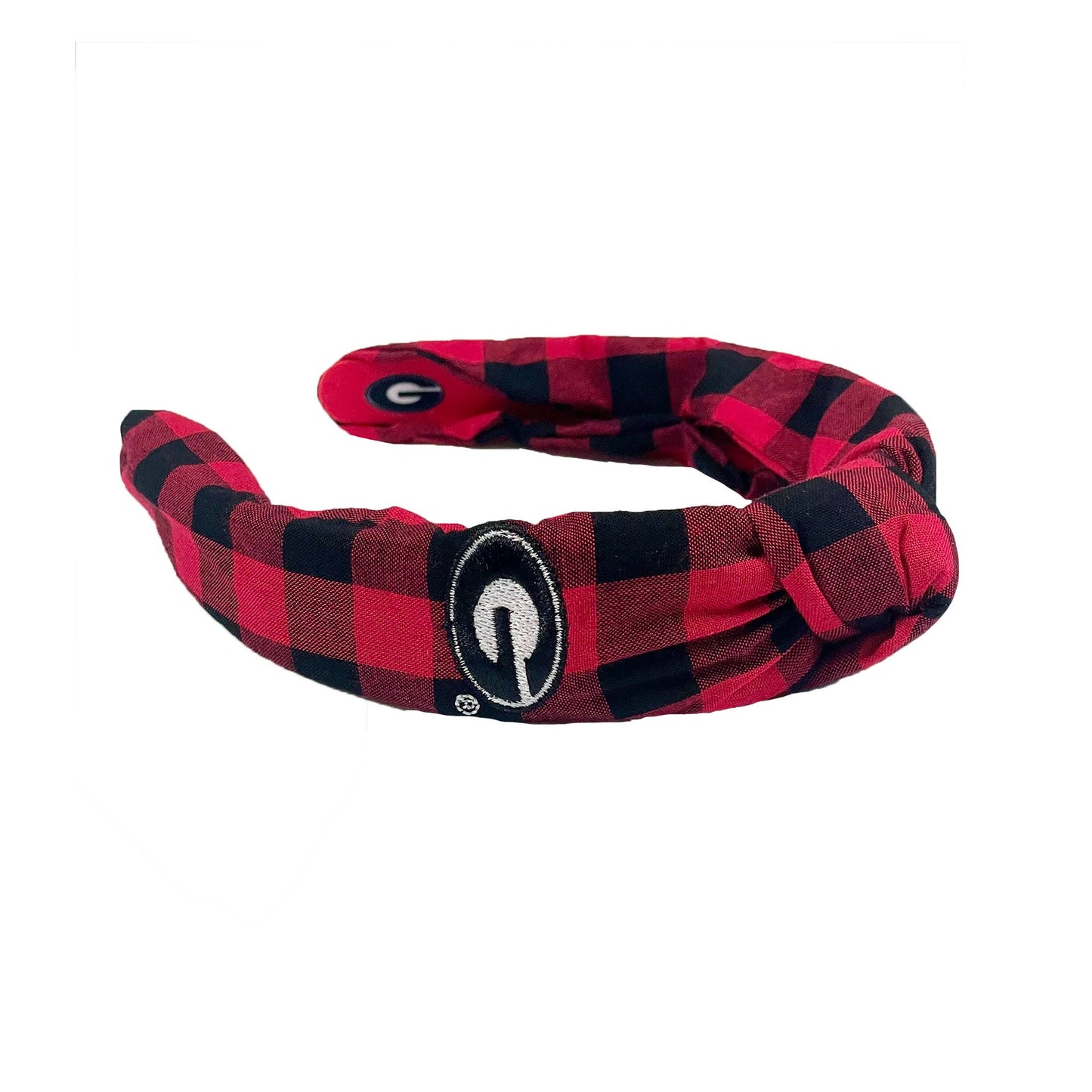 GEORGIA BULLDOGS CHECK KNOT HEADBAND