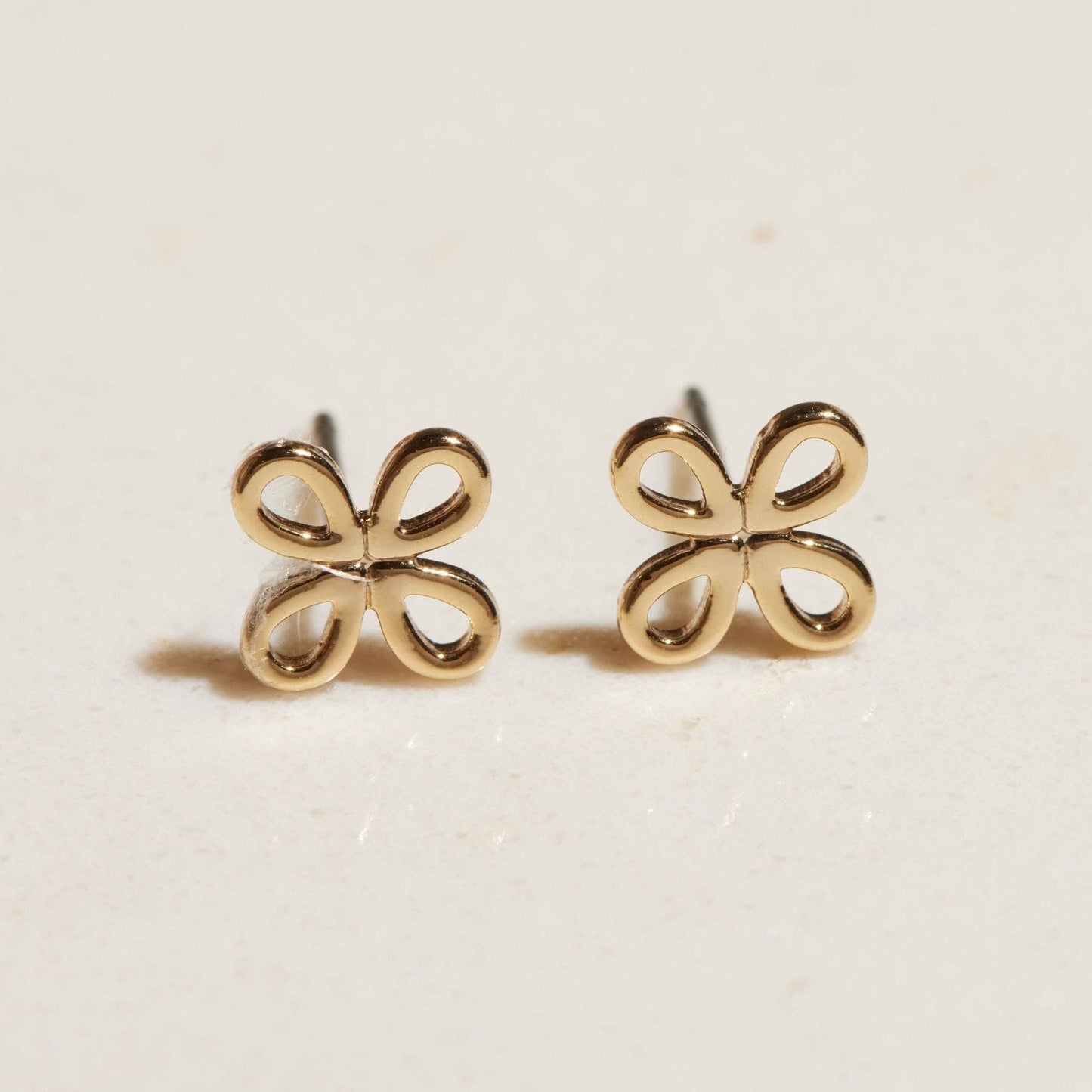 Gold Signature Studs: One Size
