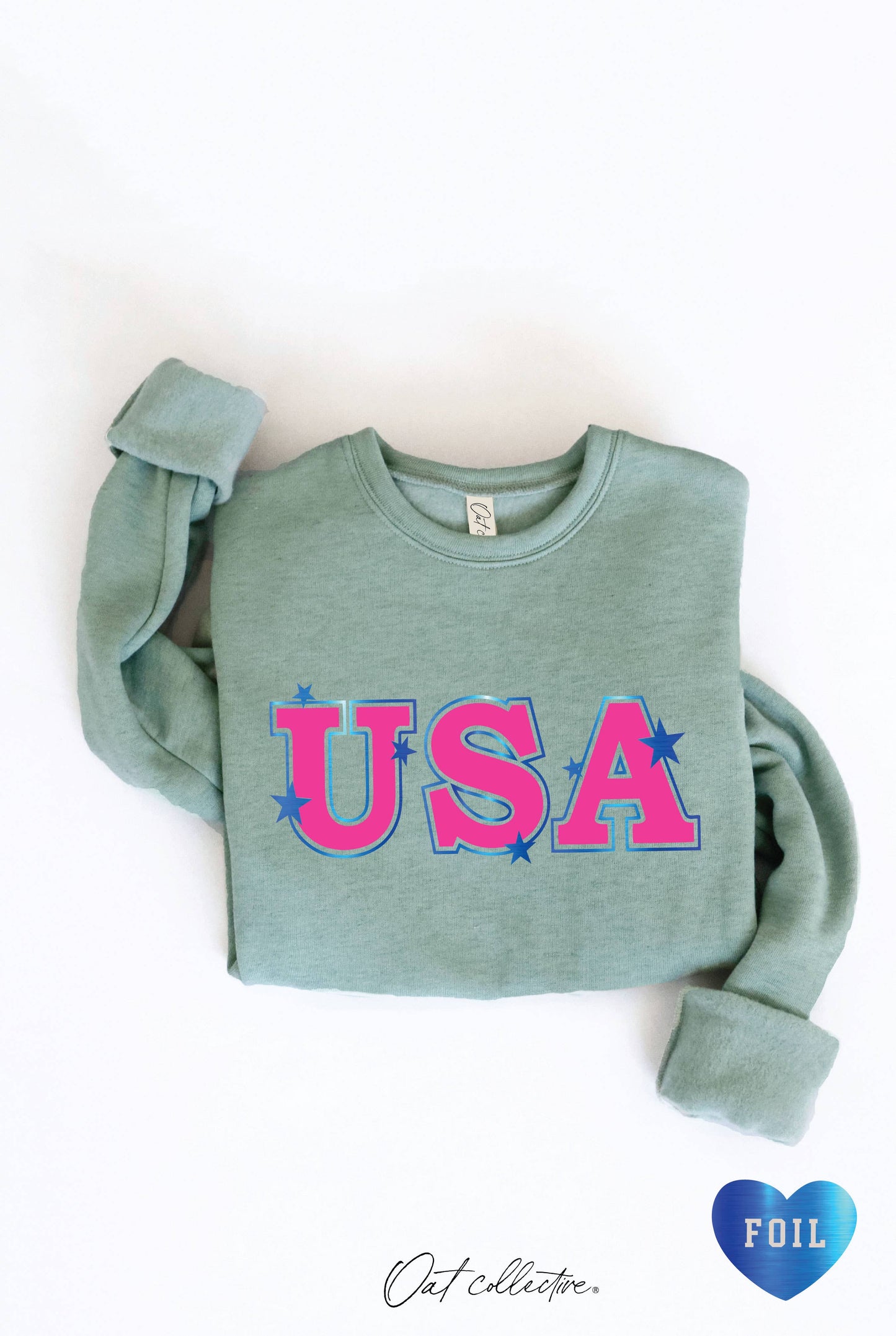 USA FOIL Graphic Sweatshirt