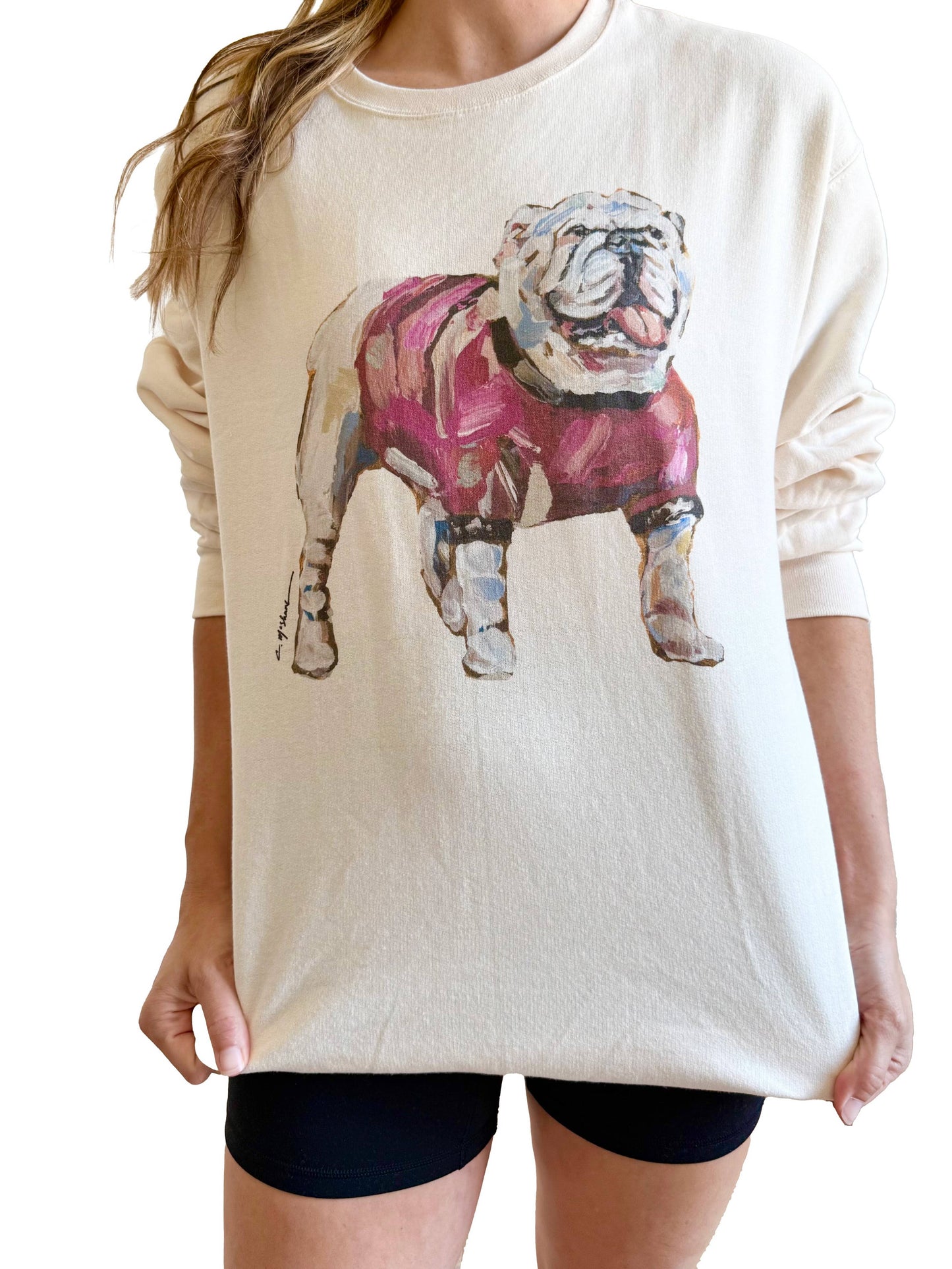 "Bulldog Red" Sweatshirt : XL (single)
