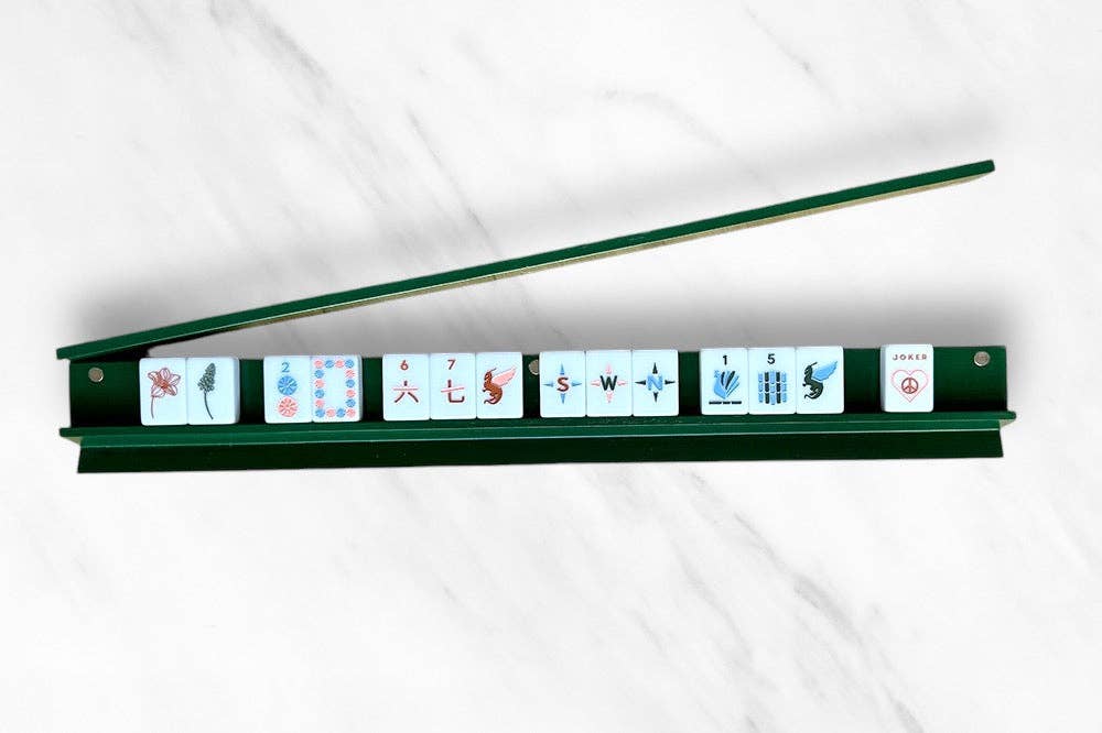 Mahjong Racks & Pushers (Set of 4): Pink
