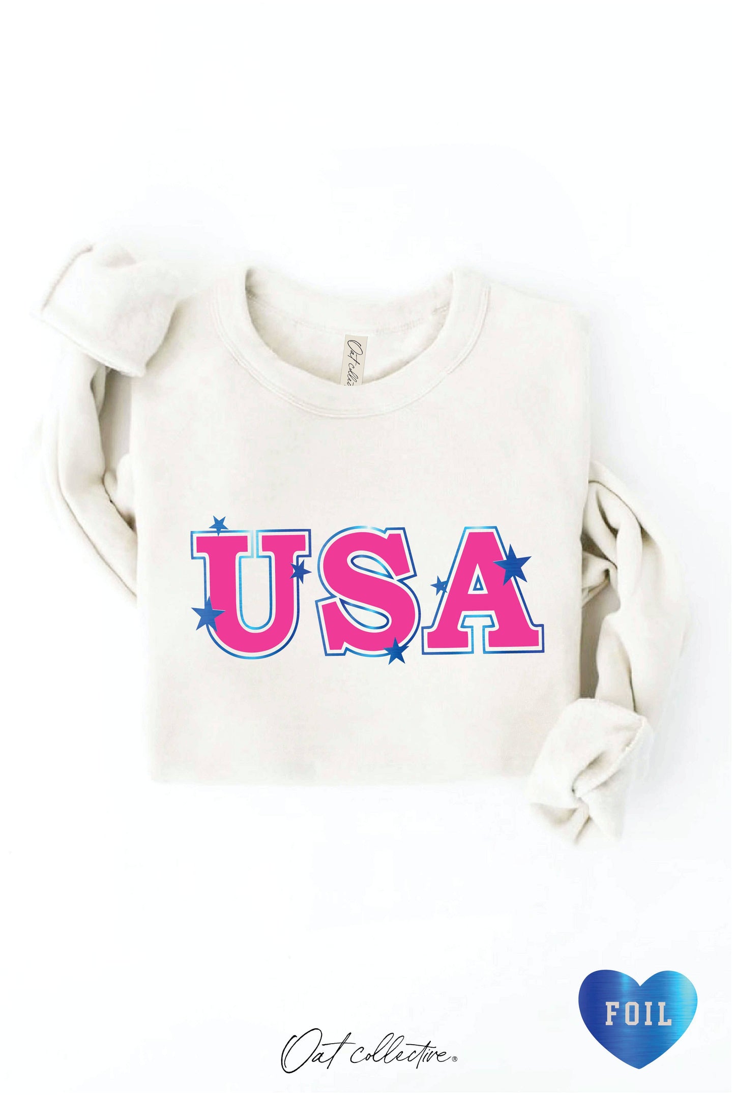 USA FOIL Graphic Sweatshirt