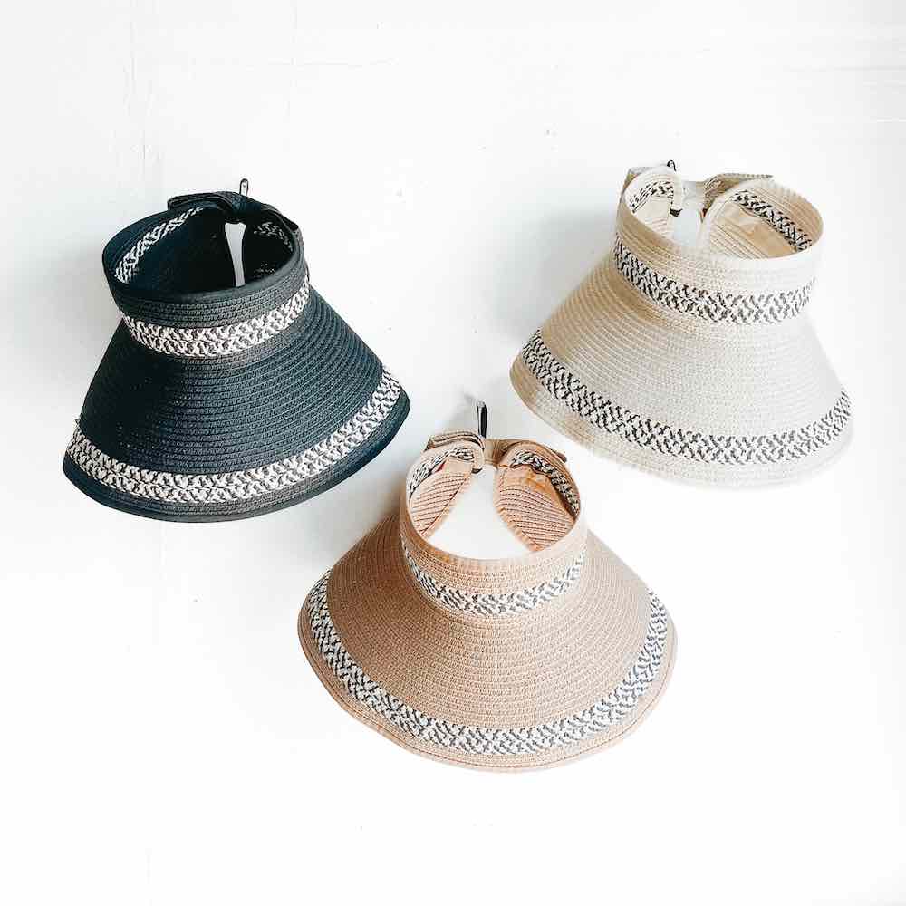 Roll Up Sun Visor: Beige