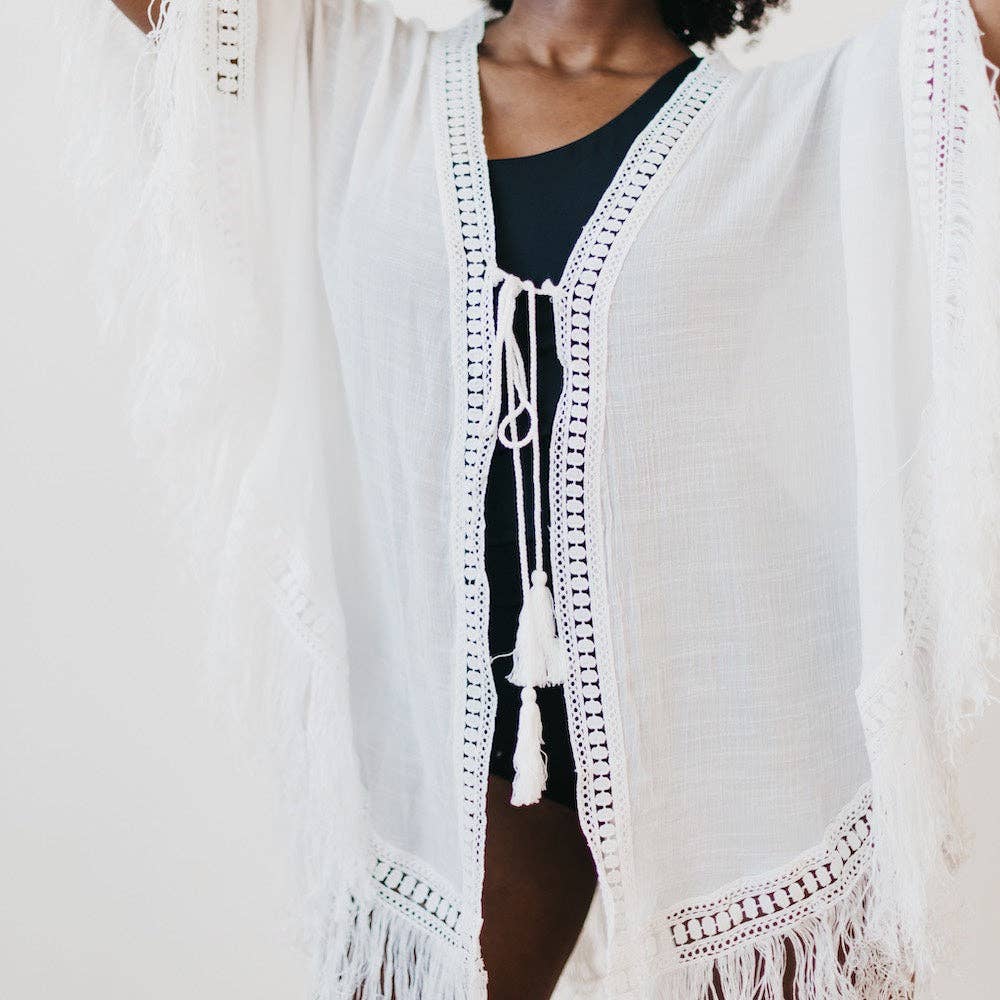 Ocean City Cover Up: White