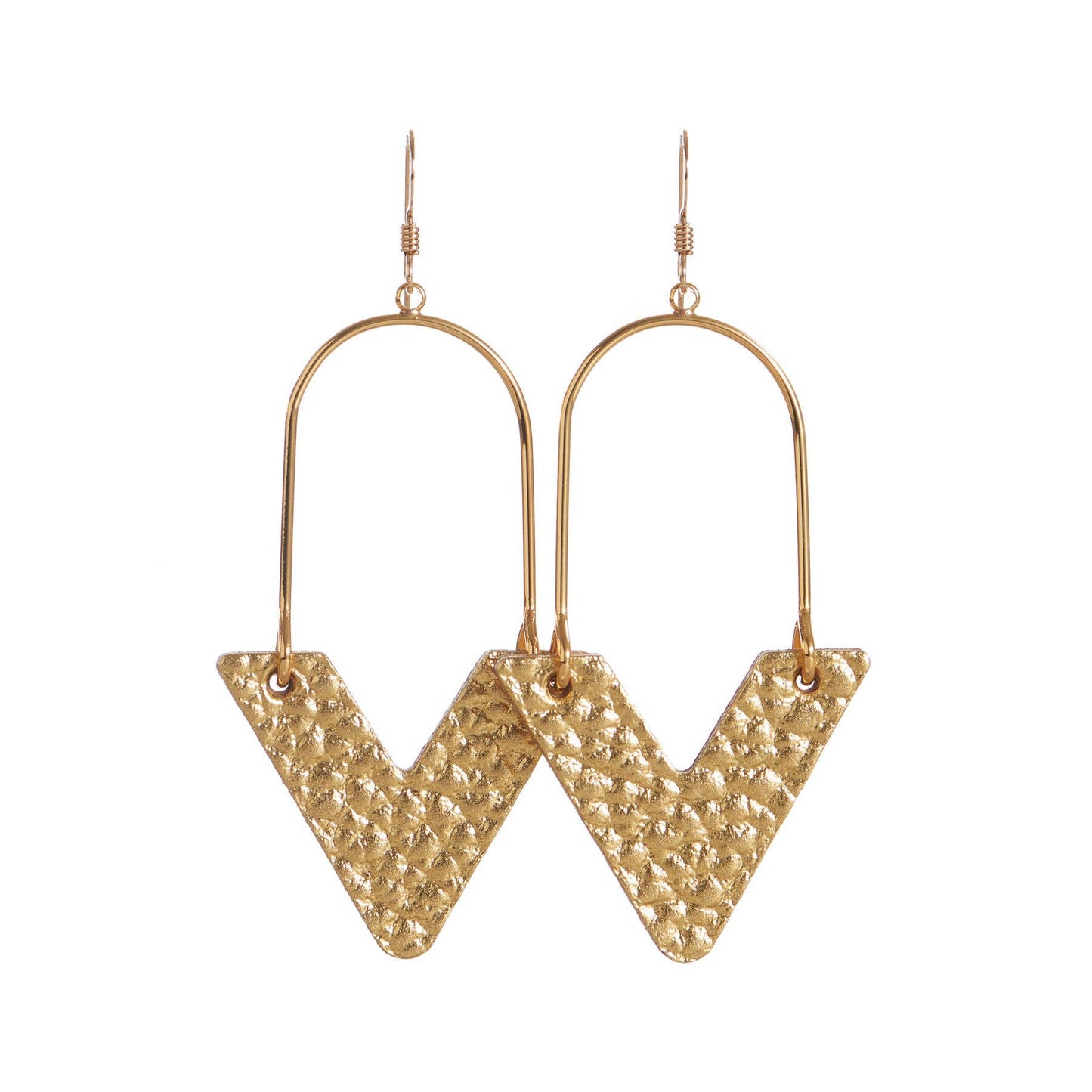 Hammered Gold Veras Earrings