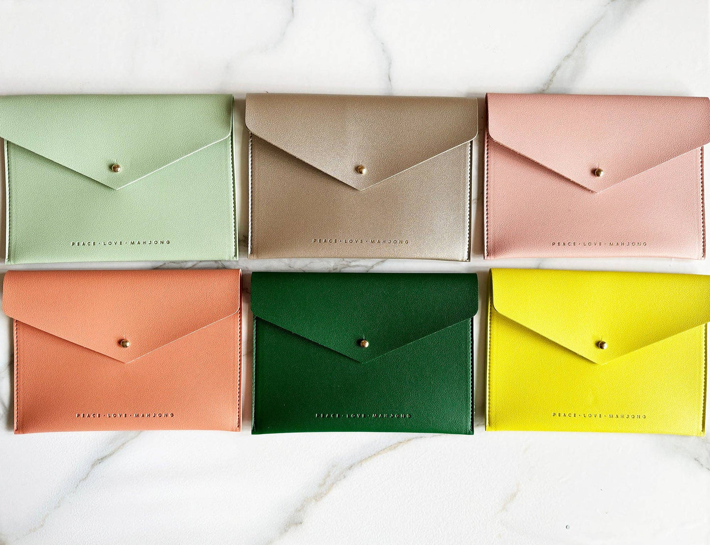 Mahjon Card Clutch: Lilac - Large Size