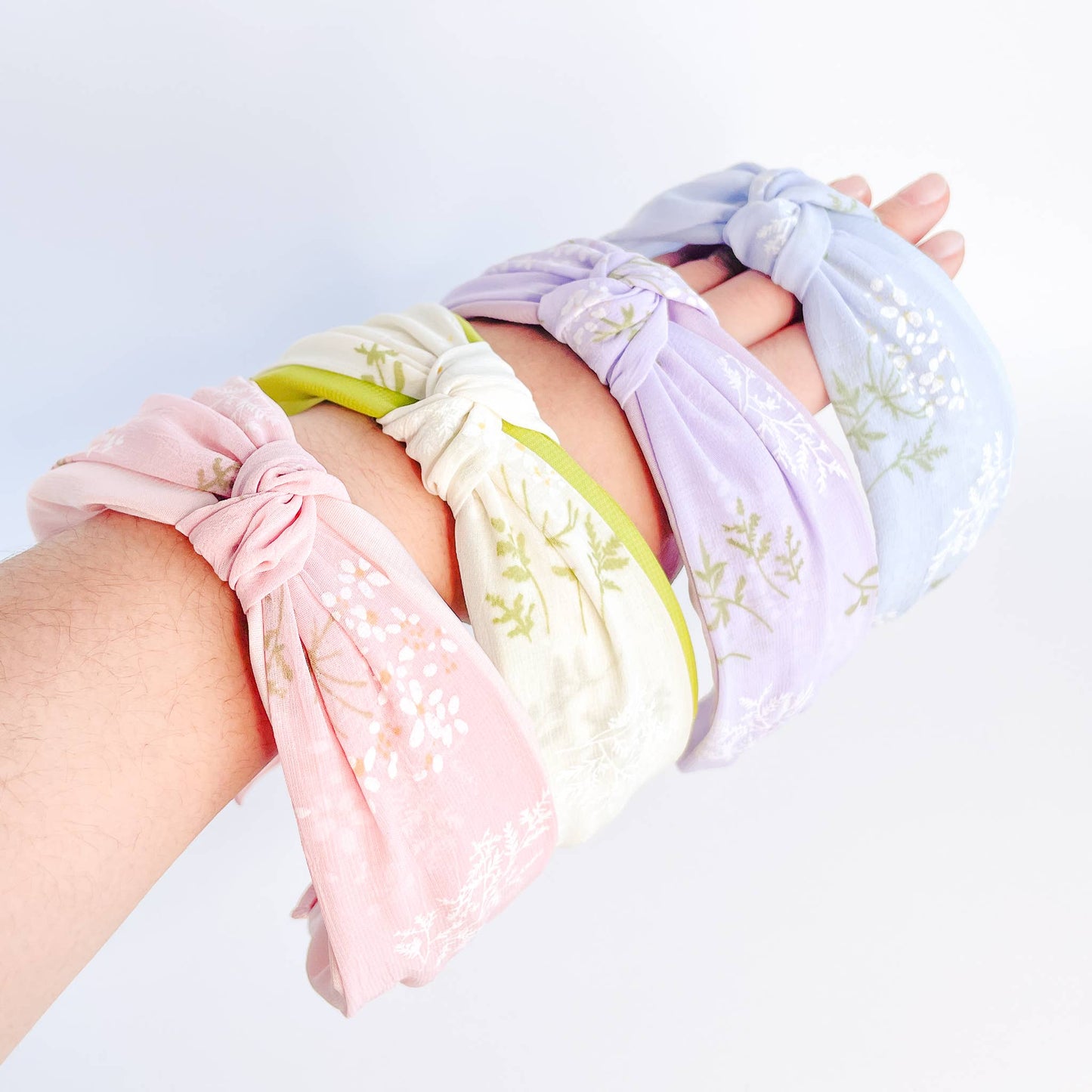 Pastel Floral Knot Headband