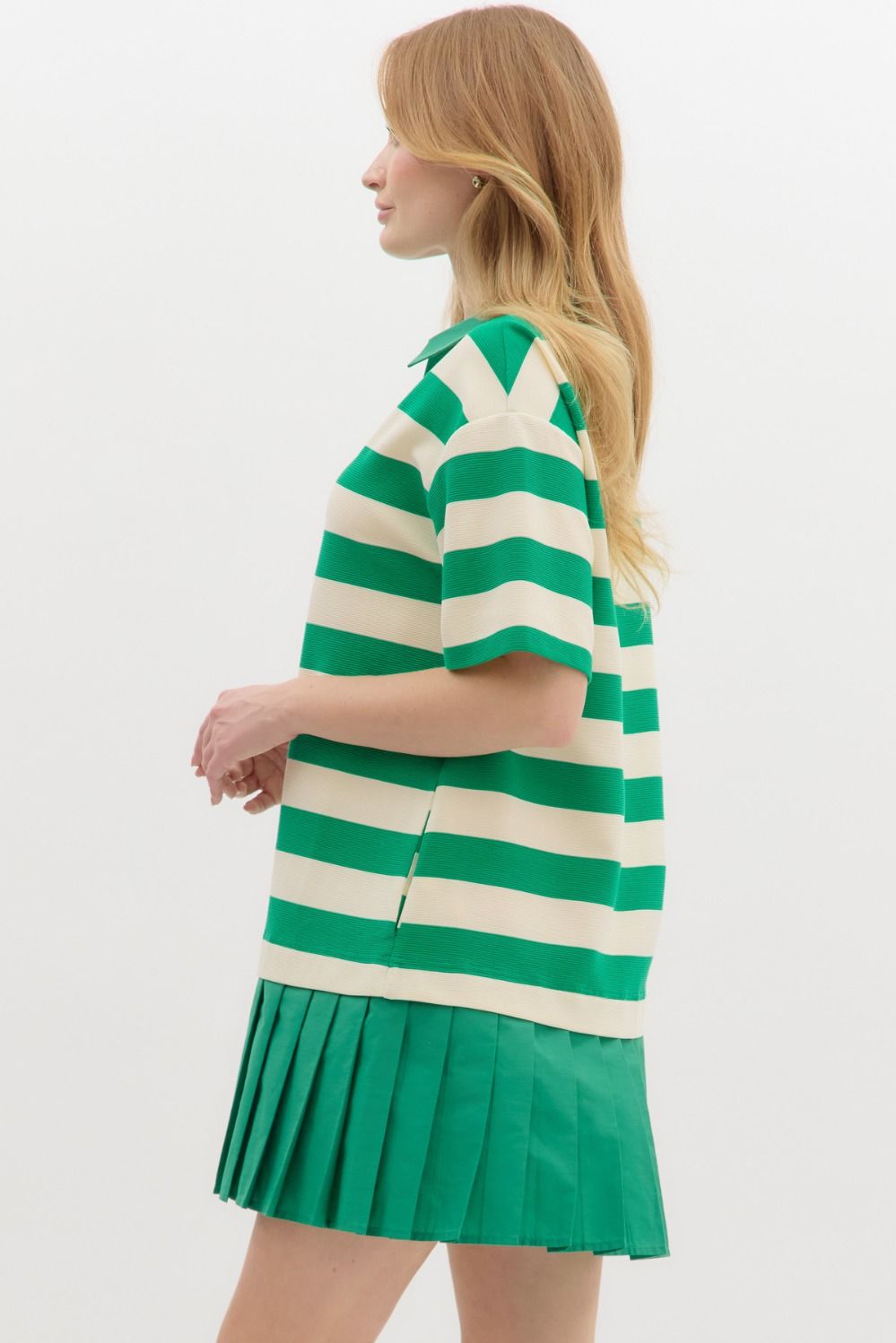 Sydney Striped Dress- Green