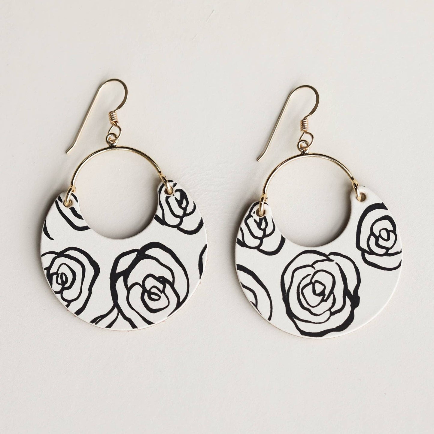 Ecru Rosette Ninas Earrings
