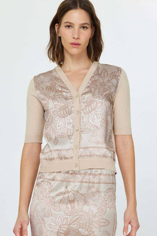 Paisley Floral Printed  Cardigan