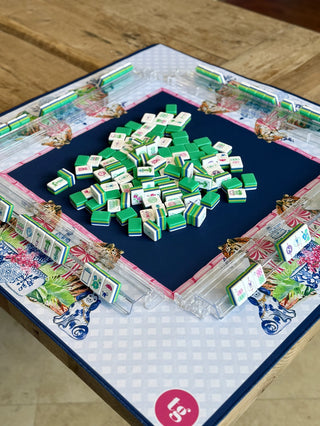 Chinoiserie Tigers Mahjong Mat