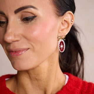 White Ingrid Earrings