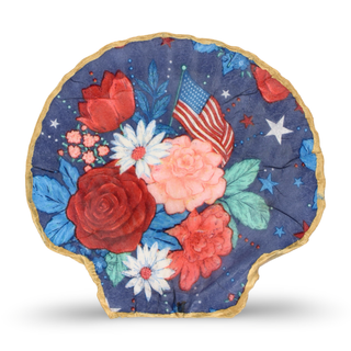 Floral Flag Dice Dish