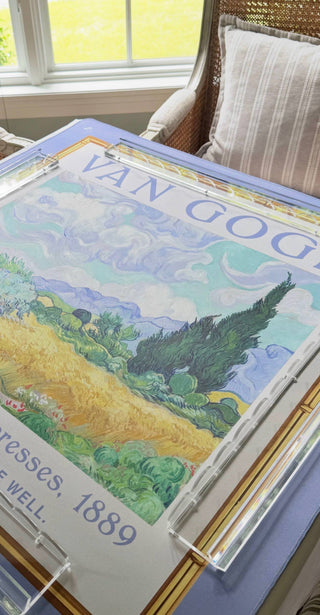 NEOPRENE Van Gogh Reversible Mahjong Mat – Starry Museum: Rozen | Roses