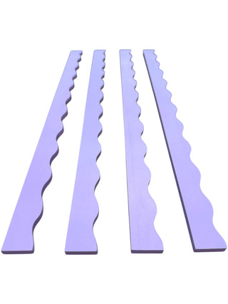 Wavy Mahjong Rack Pusher Set - Lilac