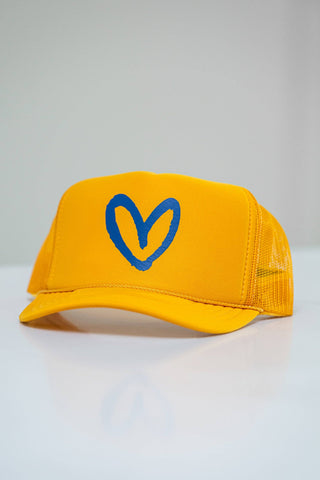 Imperfect Heart Trucker Hat - Classic Colorways: Camo/Red