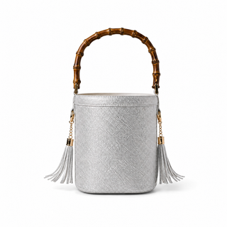Tala Moonlight Tile Bag - Silver Grasscloth Grain
