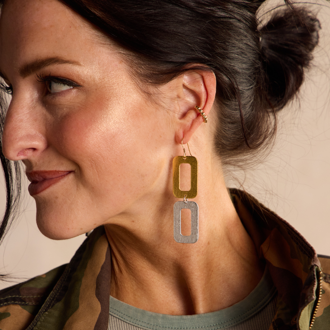 Morgan Mixed Metal Earrings