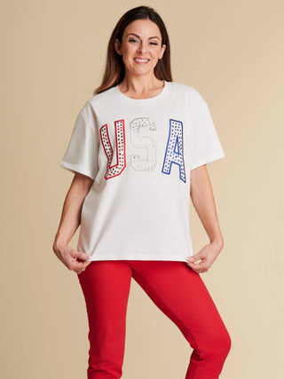 The USA Rhinestone Tee