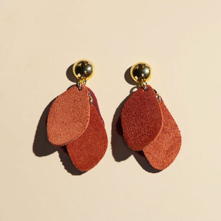 Ginger Suede Weston Earrings