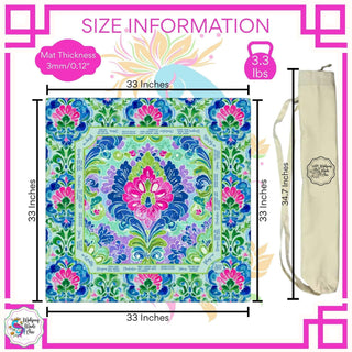 Savannah Soiree Mahjong Mat, Multi Color Game Mat