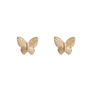Gold Butterfly Studs: One Size