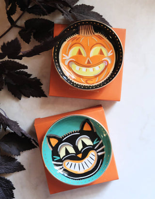 Vintage Jack-o-Lantern Dice Dish
