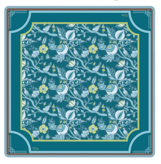 Four Winds Social Teal Toujours Mahjong Mat