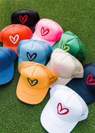 Imperfect Heart Trucker Hat - Classic Colorways: Camo/Red