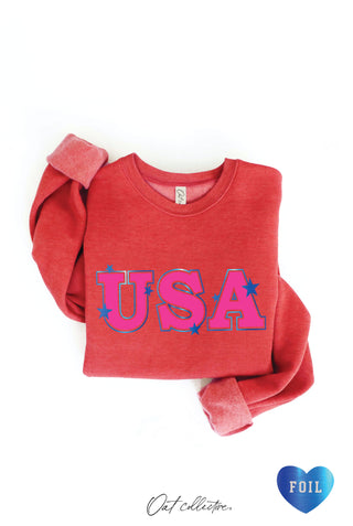 USA FOIL Graphic Sweatshirt