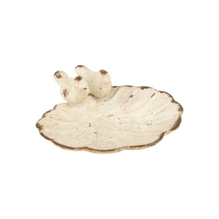 Antique Cream Bird Dice Dish