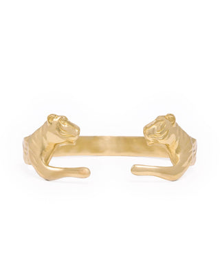Bianca Tiger Cuff Bangle Brass