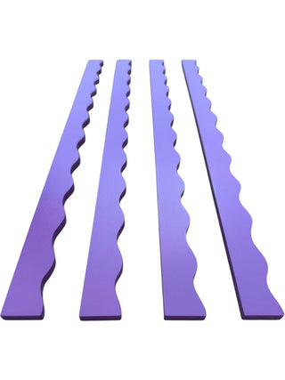 Wavy Mahjong Rack Pusher Set - Purple