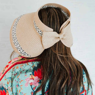 Roll Up Sun Visor: Beige