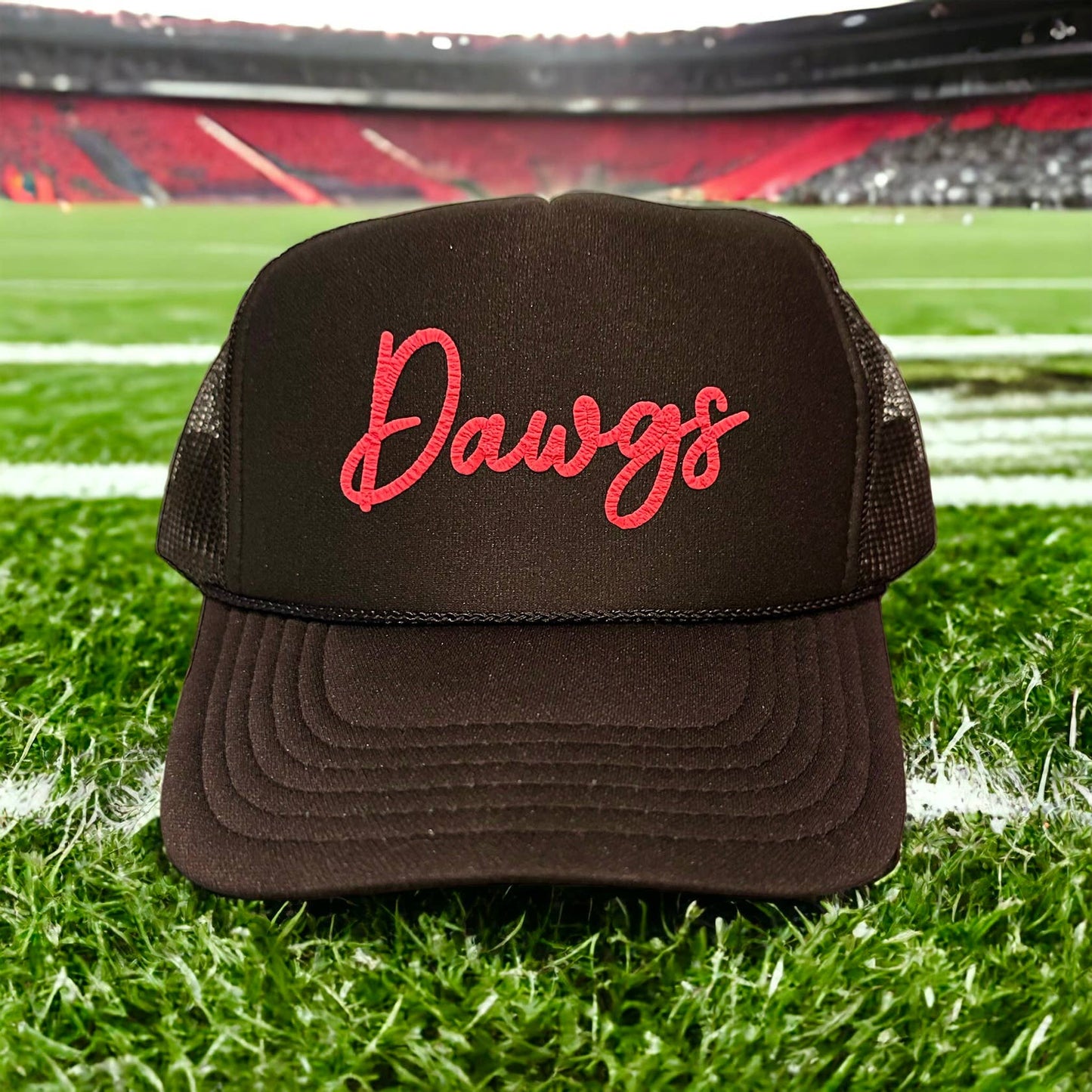 Dawgs Trucker Hat: Black