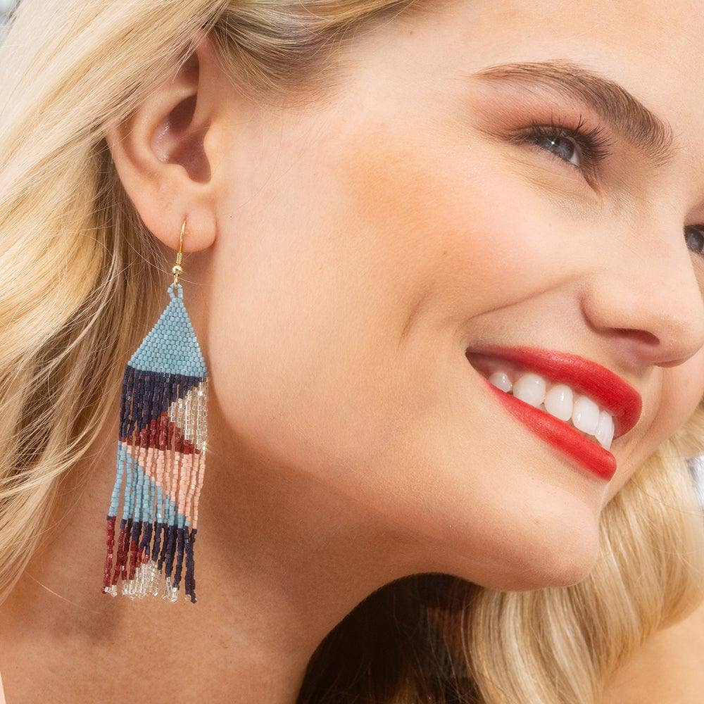 Brittany Mixed Triangles Earrings