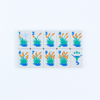 THE TEXAS SERIES  |  Mahjong with Lone Star Flair  |  Mesquite White Tile Set