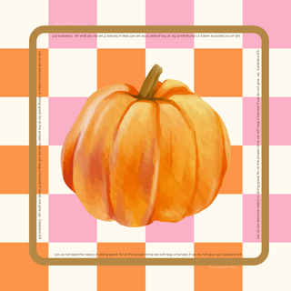 Pumpkin Harvest (Galatians 6:9, NIV) Mahjong Mat