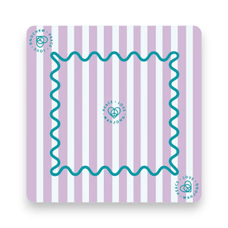 Pink Cabana Plaid Mahjong Mat