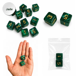 Pearl Dice Mahjong Specialty Dice Gift Ready: Ivory