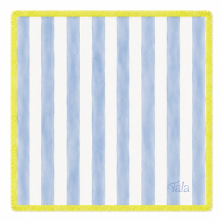 Tala Mahj French Blue Cabana Stripe Mahjong Mat