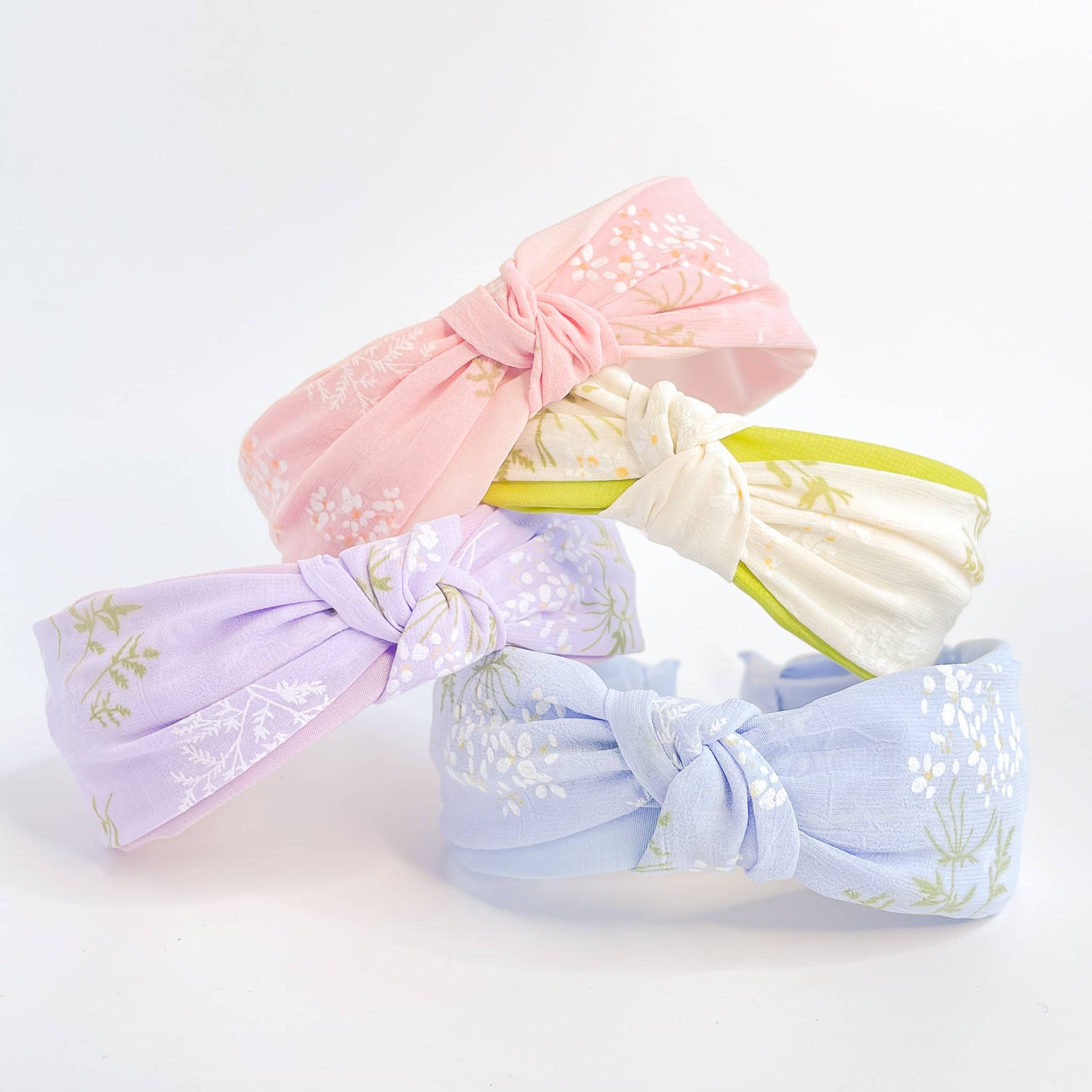 Pastel Floral Knot Headband