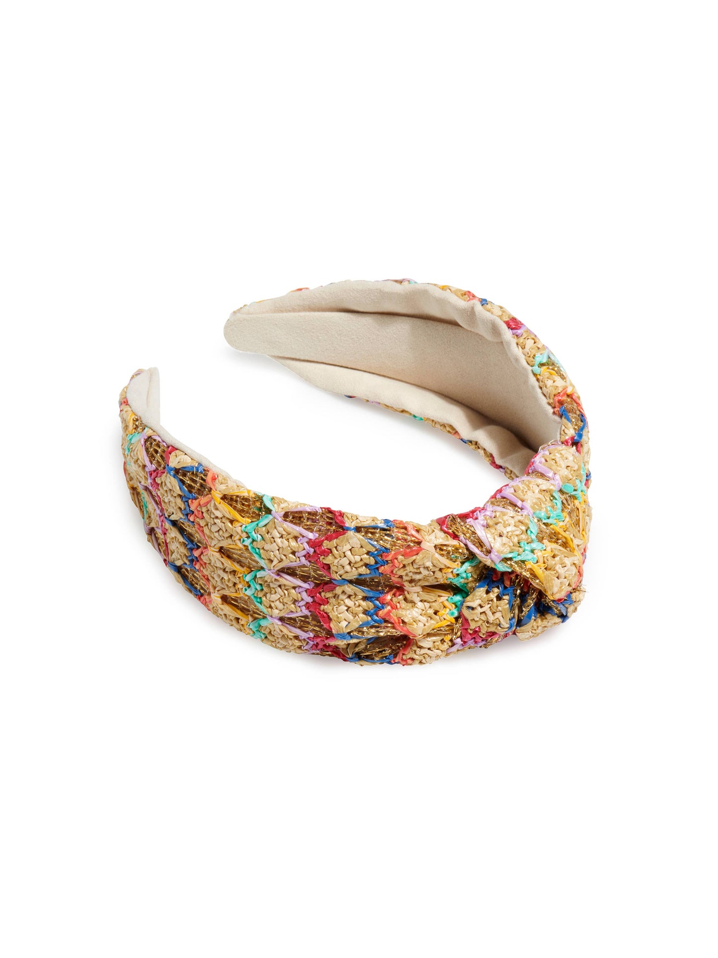 PAPER STRAW KNOTTED HEADBAND